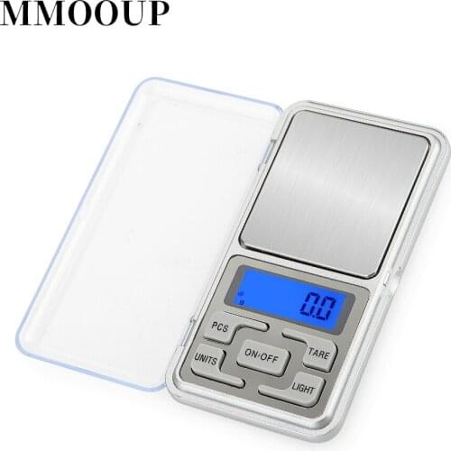 Electronic Jewelry scale 200G 300G 500G 0.1G 0.01G High Precision MH01 Mini Pocket Scale Stainless Steel Jewellery Weight