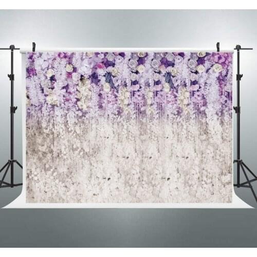 BEIPOTO purple and white flower backdrop wedding bridal shower floral photo background baby shower birthday party dessert table