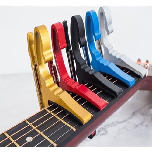 Aluminium Alloy Quick Change Clamp Key Clip Acoustic Classic Electric Guitar Capo For Tone Adjusting Tune Trigger Key Clamp