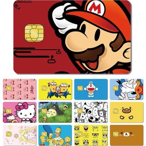 Magic Shark Matte Cartoon Cute Sticker Film Tape for Credit Card Debit Card Small Large Chip