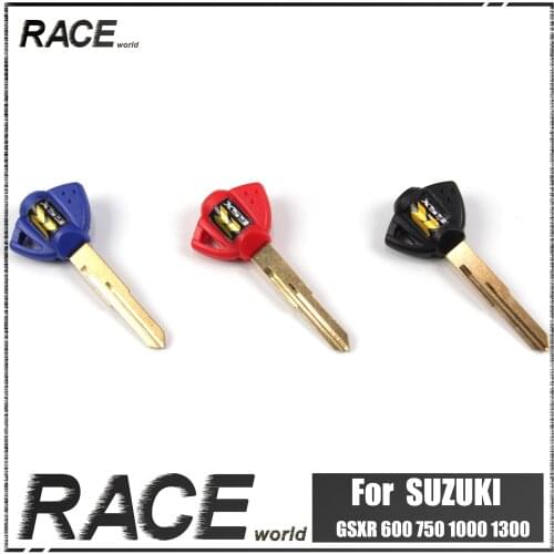 Motorcycle Uncut Blade Blank Key Embryo For SUZUKI GSXR 600 750 1000 1300 Motorcycles Replacement Accessories