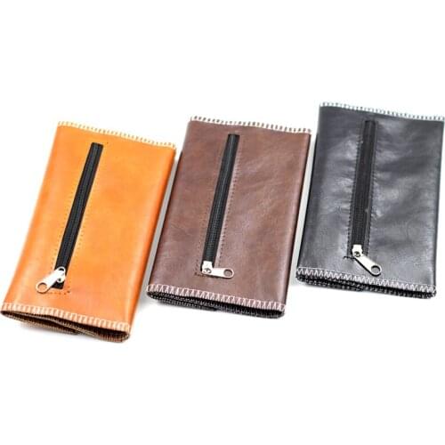 New PU Leather Tobacco bag Portable Cigarette Rolling Pipe Tobacco Pouch Case Wallet Tip Paper Holder Handbag 3 Colors