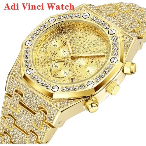 New product womens explosive watch full-diamond multi-function business watch six-pin diamond-studded star steel band watch