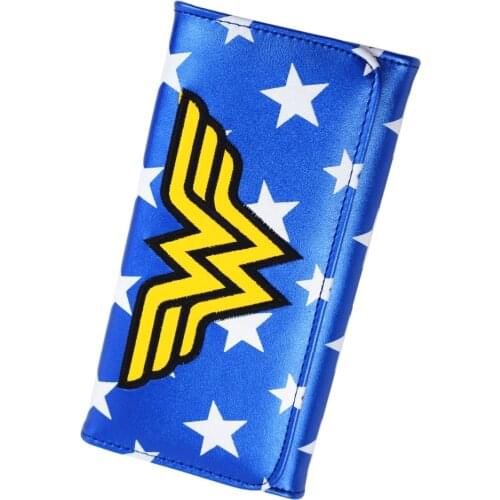New Arrival Comics DC Wonder Women Long Wallet Embroidery Cool Ladys Purse Drop Shipping