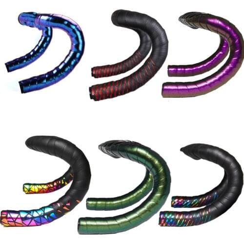 Bicycle Handlebar Tape Road Bike Bar Tape PU Bike Handlebar Tape Cycling Damping Anti-Vibration Wrap Bike Accessories