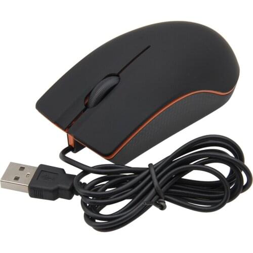 Wired Cheap 3D Optical Mouse Ergonomic 3 Buttons Design for IOS Windows LINUX for Office or Home Use High Quality 200pcs/lot