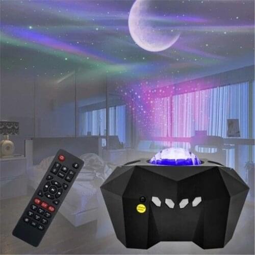 Aurora LED Star Projector Night Light Galaxy Starry Night Lamp North Lights Projector With Music Bluetooth Music Speaker For Kid