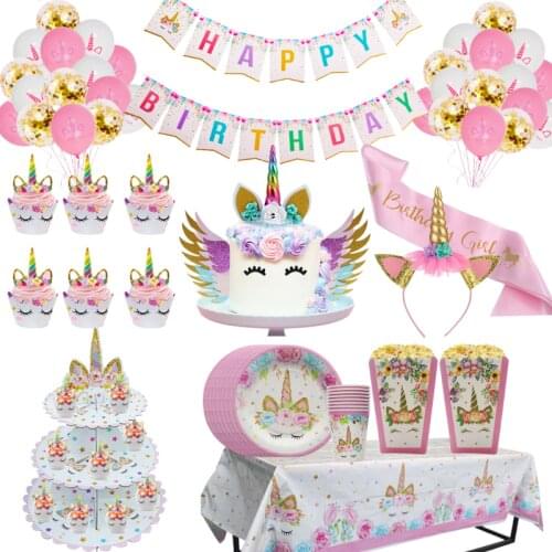Unicorn Birthday Cake Decorations Rainbow Cake Topper Birthday Party Decorations Valentines Day Wedding Decor Baby Shower Favors