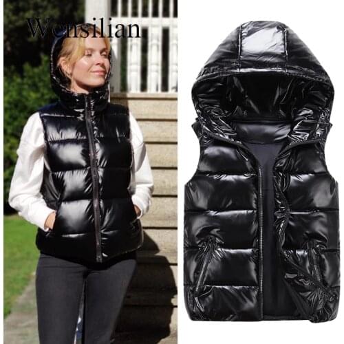 Женские стеганые жилеты Wensilian China At AliExpress