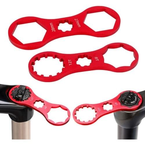 1PC MTB Bicycle Front Fork Cap Wrench Spanner Aluminum Alloy For SR Suntour XCR/XCT/XCM/RST Bike Cycling Accessories