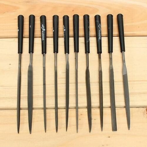 10 Pieces / Sets Glass Stone Jewelers Diamond Wood Carving Craft Metal Needles Files Sewing Repair Tools