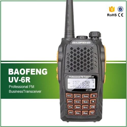 100% Original BaoFeng UV-6R Portable Walkie Talkie Pofung UV6R Two Way Radio 5W 128CH UHF/VHF Dual Band Handled Transceiver