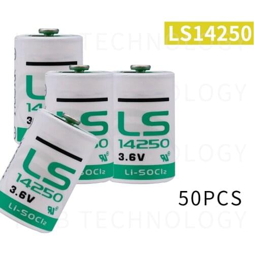 50pc New original Saft LS14250 1/2AA 3.6V PLC industrial automation equipment CNC machine lithium battery Free shipping