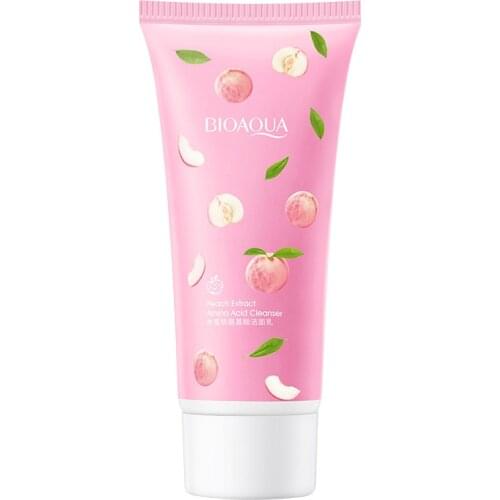 Peach Amino Acid Facial Cleanser Gentle Cleansing Moisturizing Oil Control Foaming Cleanser