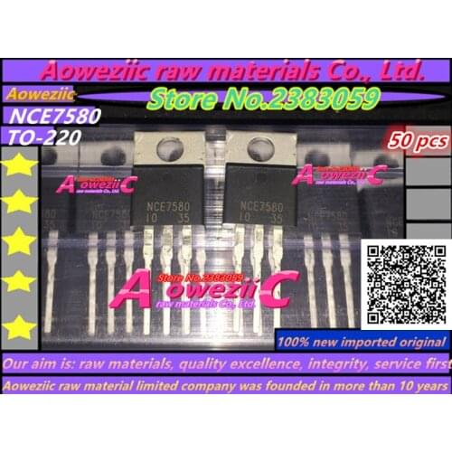 Aoweziic 100% new imported original NCE7580 7580 TO-220 transistor FET 75A 80V