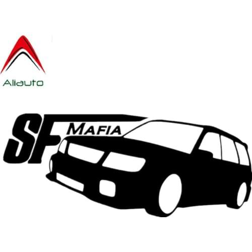 Aliauto Creative Car Sticker Sf Mafia Auto Decoration Waterproof Vinyl Decal for Subaru Forester Opel Astra Chevrolet,24cm*10cm