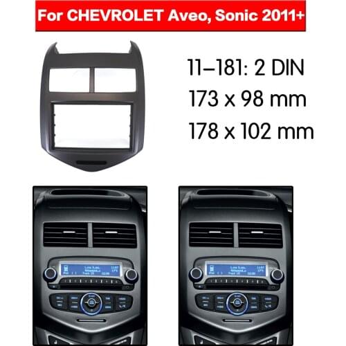 Car Radio frame Audio Fascia For CHEVROLET Aveo Sonic 2011 HOLDEN Barina (TM) Car Stereo Radio Fascia Panel Installation Adapter