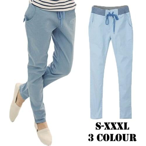 Harem women pants women trousers linen leggings summer 2019 lady Palazzo plus big size xxl xxxl stretch Haroun long slim hip hop