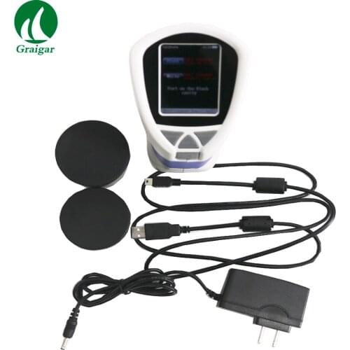 CS-210 Digital Colorimeter Color Meter Analyzer with Built-in Camera for Sample View 8mm CS210 Color Difference Tester