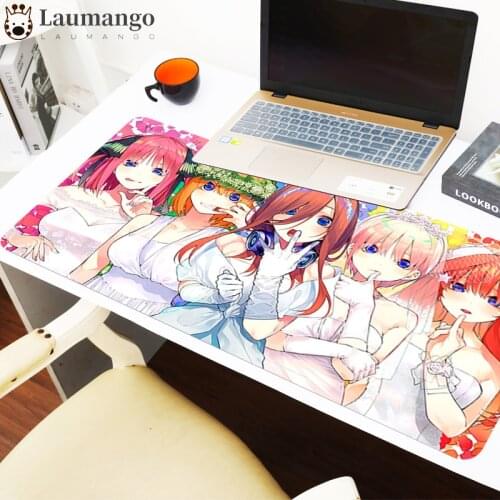 The Quintessential Quintuplets Anime Mouse Pad Gaming Mause Mat Gamer Desk Accessories Pad Table Xxl Mousepad Speed Pc Deskpad