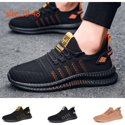 Mens Casual Shoes Plus Size48 Summer Sneakers Male Breathable Non-slip Lightweight Running Walking Outdoor Sport Shoes for Men