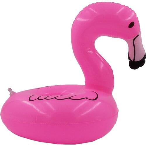 Summer Inflatable Cup Holder Swimming Pool Float Drink Floating Pool Float Flamingo Swimming Ring Party Toy Beach Bar