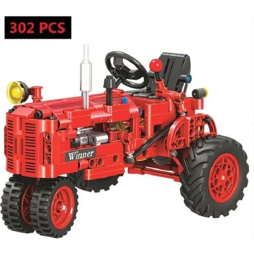 2021 New Classical Classic Old Tractor 7070 MOC Model Building Blocks Bricks DIY Educational Toys Kids Children Funny Boys Gifts