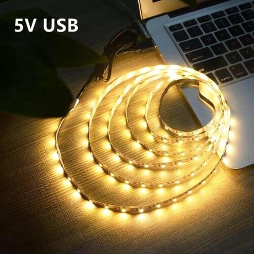 USB 5V Power LED Strip light RGB 2835SMD NOT Waterproo HDTV TV Desktop PC Screen Backlight & Bias lighting 0.5M1M 2M 3M 4M 5M