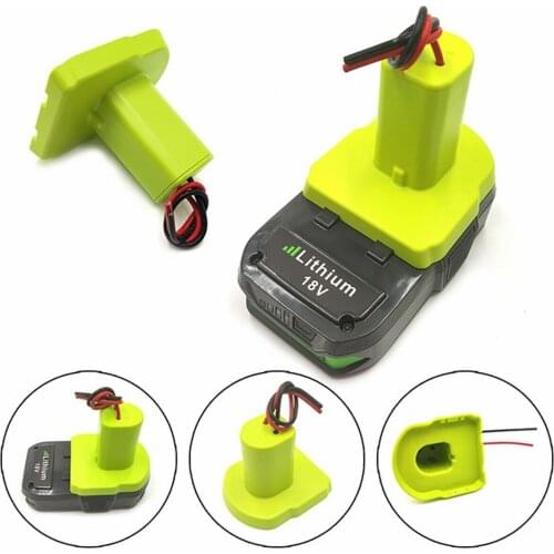 Li-Ion Battery Output Adapter For Ryobi One+ 18V DIY Converter For 3D Print 3D Print Battery Adapter Light Equipment Tools