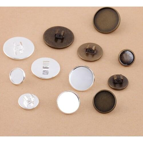 50 PCS Fit 10-12-14-16-18-20mm Cabochon Hair Rope Clasp Clips For Headwear Accessories DIY Jewelry Findings