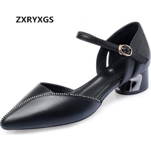 Best Sale 2020 New Pointed Side Empty Summer Shoes Women Sandals Round Heel Non-slip Fashion Sandals Summer Shoes Women Sandals