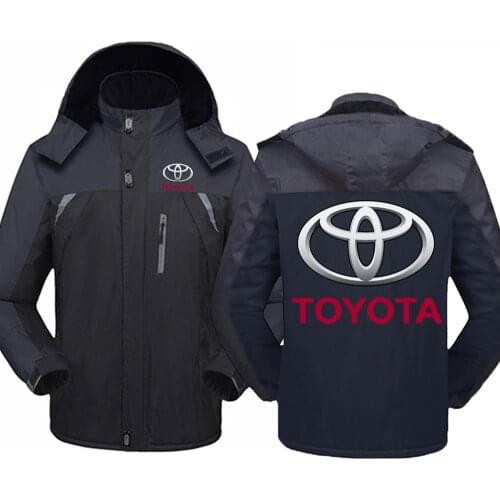 Winter Toyota car logo Thicken Windbreaker Coat Waterproof Warm Outdoor Couples Cold-Proof Mountaineering Clothing Jackets