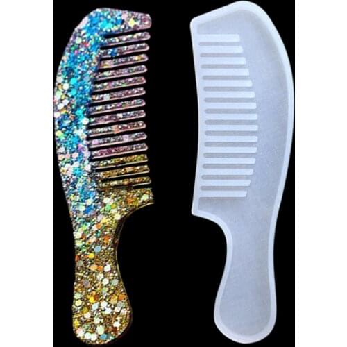 1pcs 3D Transparent Comb Mould Silicone Resin Mold Epoxy Resin Mold Handmade DIY Jewelry Accessories Tools