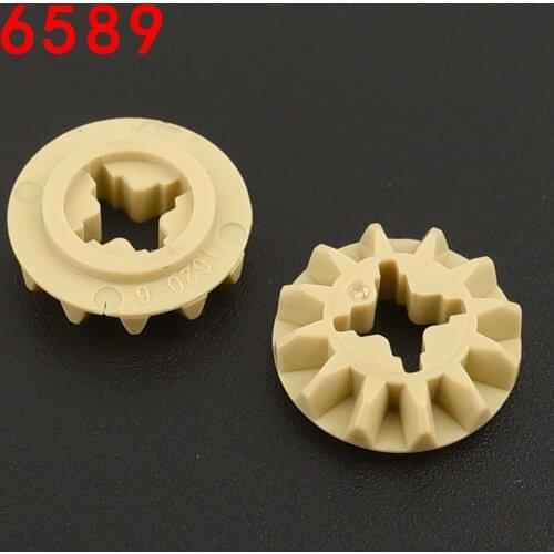 10PCS 6589 Gear 12 Tooth Bevel Building Block Bricks Accessories Assembles Parts MOC DIY Education Toys