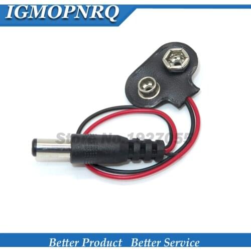 10PCS 9V Battery buckle 10cm Snap Cable to DC 9V Clip Male Line Battery Adapter For R3 DIY Jack Connector