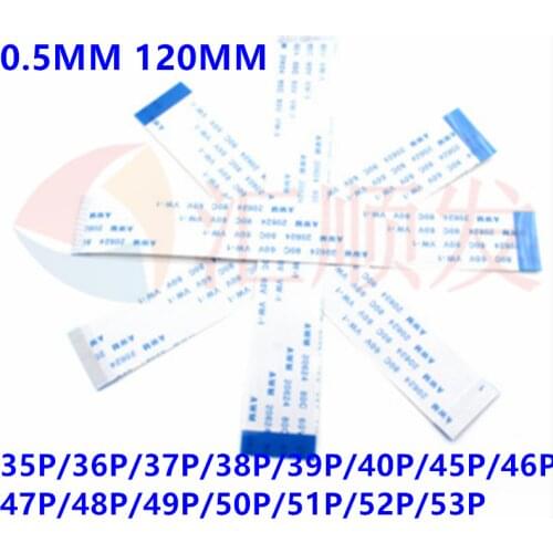 1000pcs! 0.5MM 120MM FFC/FPC flat soft line FFC connection line electronic line 12CM 34P/35P/36P/37P/38P/39P/40P/45P/46P/47P/48P