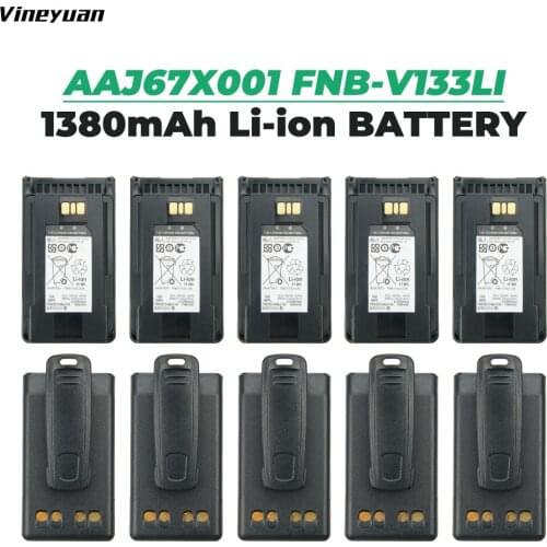 10X Replacement Battery for YAESU EVX-539 VX-260 VX-261 VX-451 VX-454 VX-456 VX-459 AAJ67X001 AAJ68X001 FNB-V133Li FNB-V134Li
