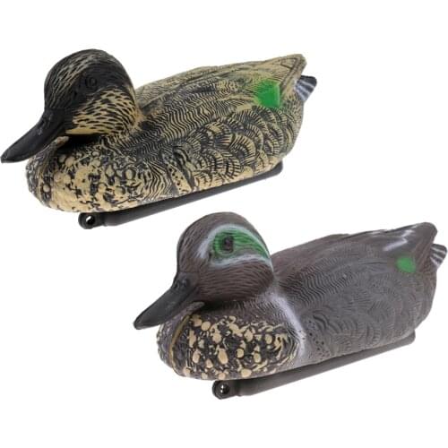2 Pieces Hunting Duck Decoy Garden Decoration Shooting Lure Mallard Drake Garden Ornament
