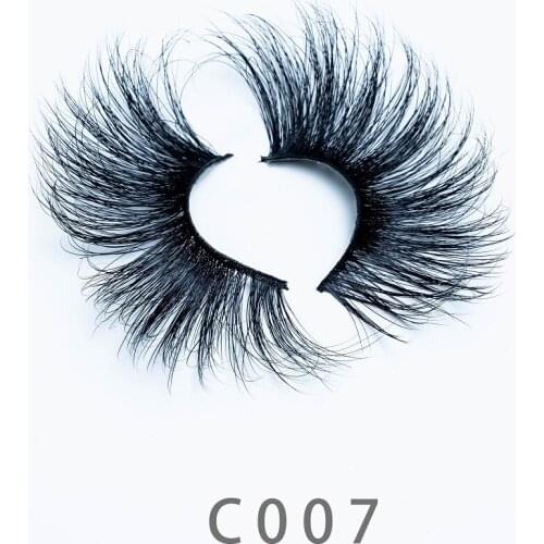30mm C07 5D Real Fluffy Long Mink Lashes Strip Natural Long Eyelashes Eyelash Extension Full Lightweight Soft False Eye Lashes