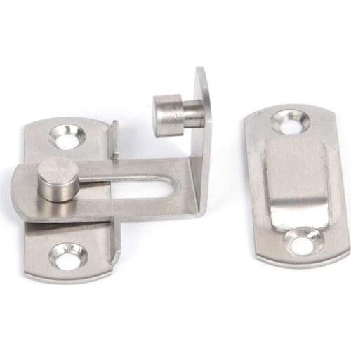 ABSF 90 Degree Right Angle Door Latch Hasp Barrel Bolt with Screws for Doors Buckle Bolt Sliding Lock 5Pcs