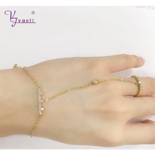Link High Quality Copper Gold Color Bracelet Womens Party Gifts For Womens Jewelry