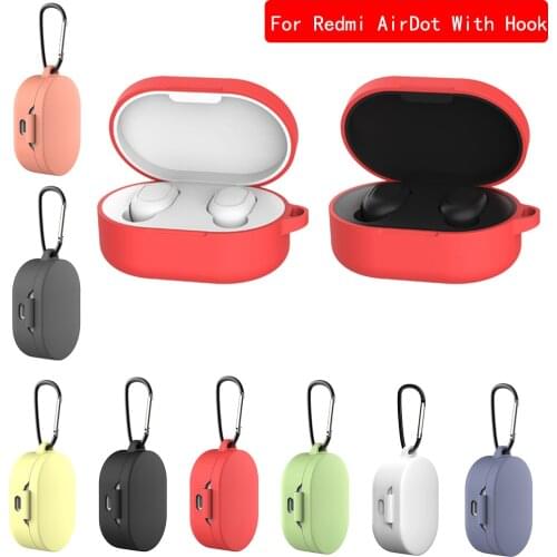 2020 NEW Silicone Case for AirDots Headphone Case for Xiaomi Bluetooth Headphone Cover Liquid Headset Case with Hook