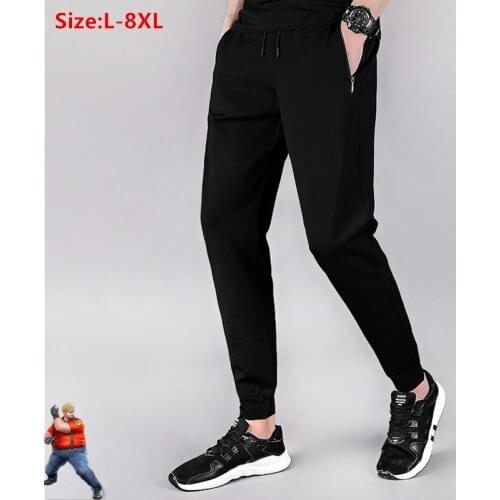 Long Sports Pants Jogging Stretch Loose Cusual Spring Autumn Fleece 5XL Sweatpants Harem Plus Size 6XL 7XL 8XL Sweat Joggers