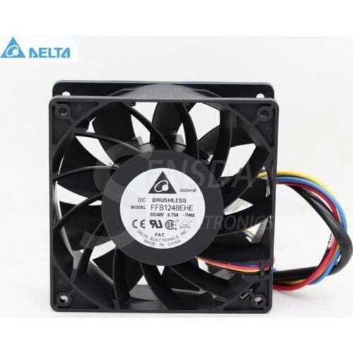 For delta FFB1248EHE 12CM 120MM 12038 DC 48V 0.75A 4-pin pwm server industrial axial inverter cooling fans