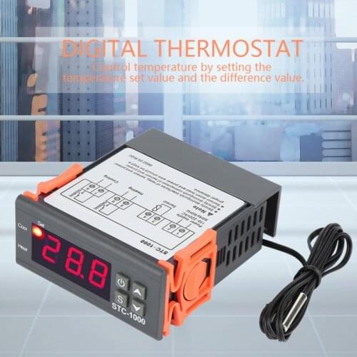 Electric Temperature Controller Temp Sensor Electric Thermostat Control 110-220V Digital Thermostat