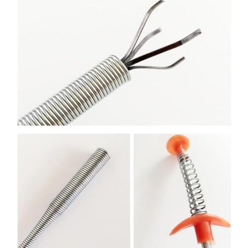 1Pc New 4 Claw 60cm Long Reach Flexible Pick Up Tool Spring Grip Narrow Bend Curve Grabber For Picking Up Nuts And Bolts