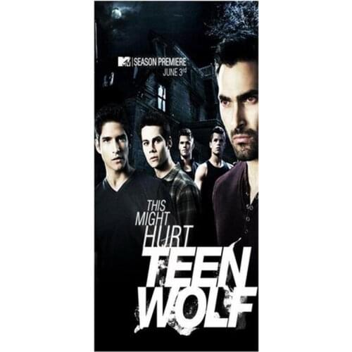 Hot Sale Teen Wolf Background Print Bamboo Fiber Bathroom Towels/Super Water-absorbing Beach Towel In Size 35CMX70CM