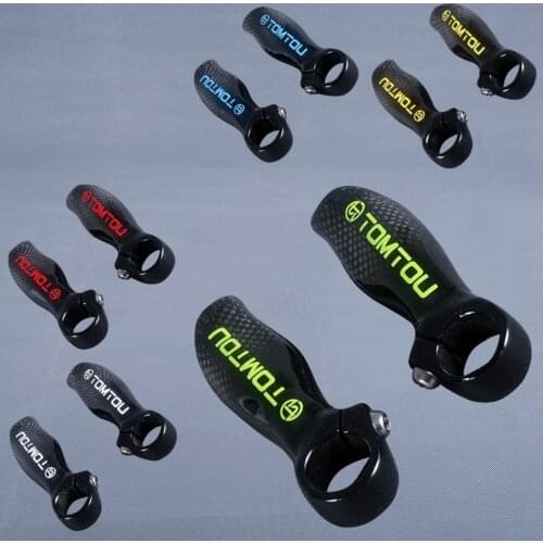 TOMTOU Carbon Fiber Bicycle Handlebar Bar Ends Mountain MTB Bike Bar End Cycling Parts Handlebar Diameter 22.2mm