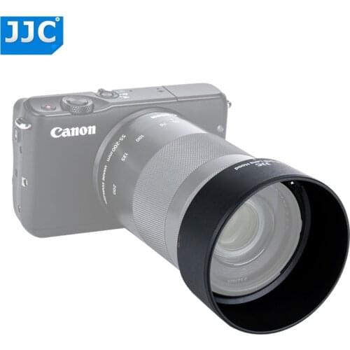 JJC Reversible Lens Hood for CANON EF-M 55-200mm f/4.5-6.3 IS STM Lens Replace ET-54B