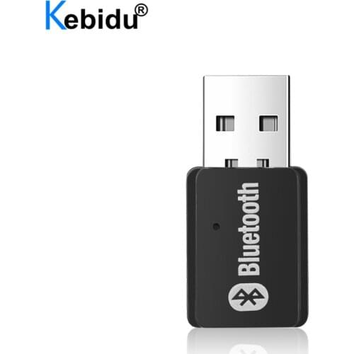 Kebidu Wireless Bluetooth 5.0+EDR AD2P Transmitter Stereo Audio Music Adapter For Windows 7/8/10/XP Computer PC Audio Adapter